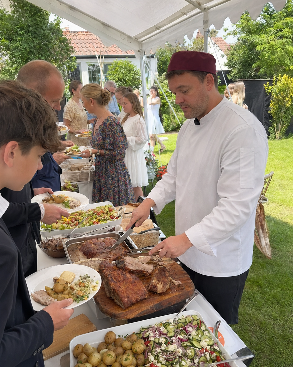 Buffet med Asger som kok