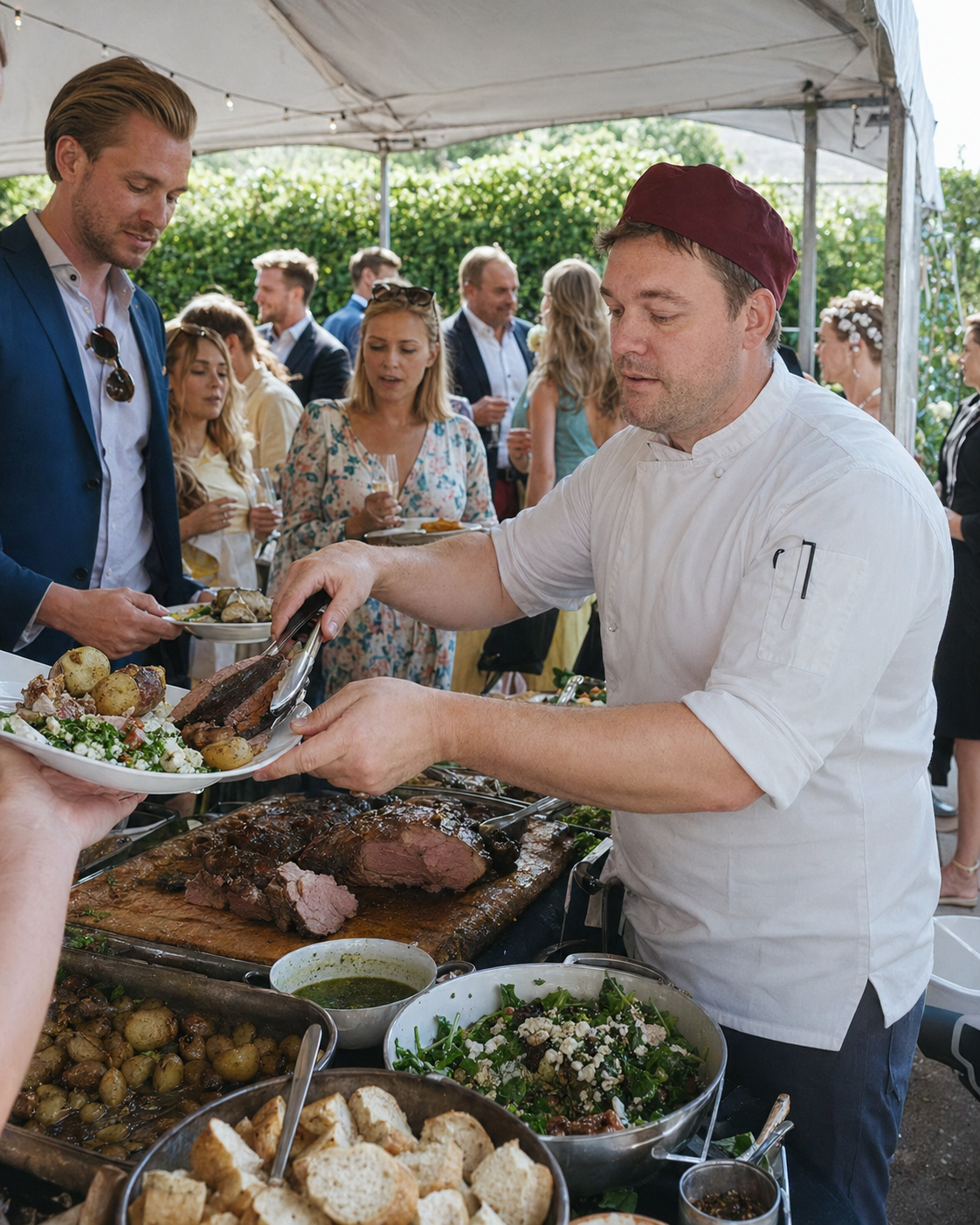 Servering til selskab